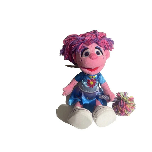 Flower ABBY CADABBY Pink Plush Sesame Street Place 13” Stuffed Toy RARE - Picture 7 of 16